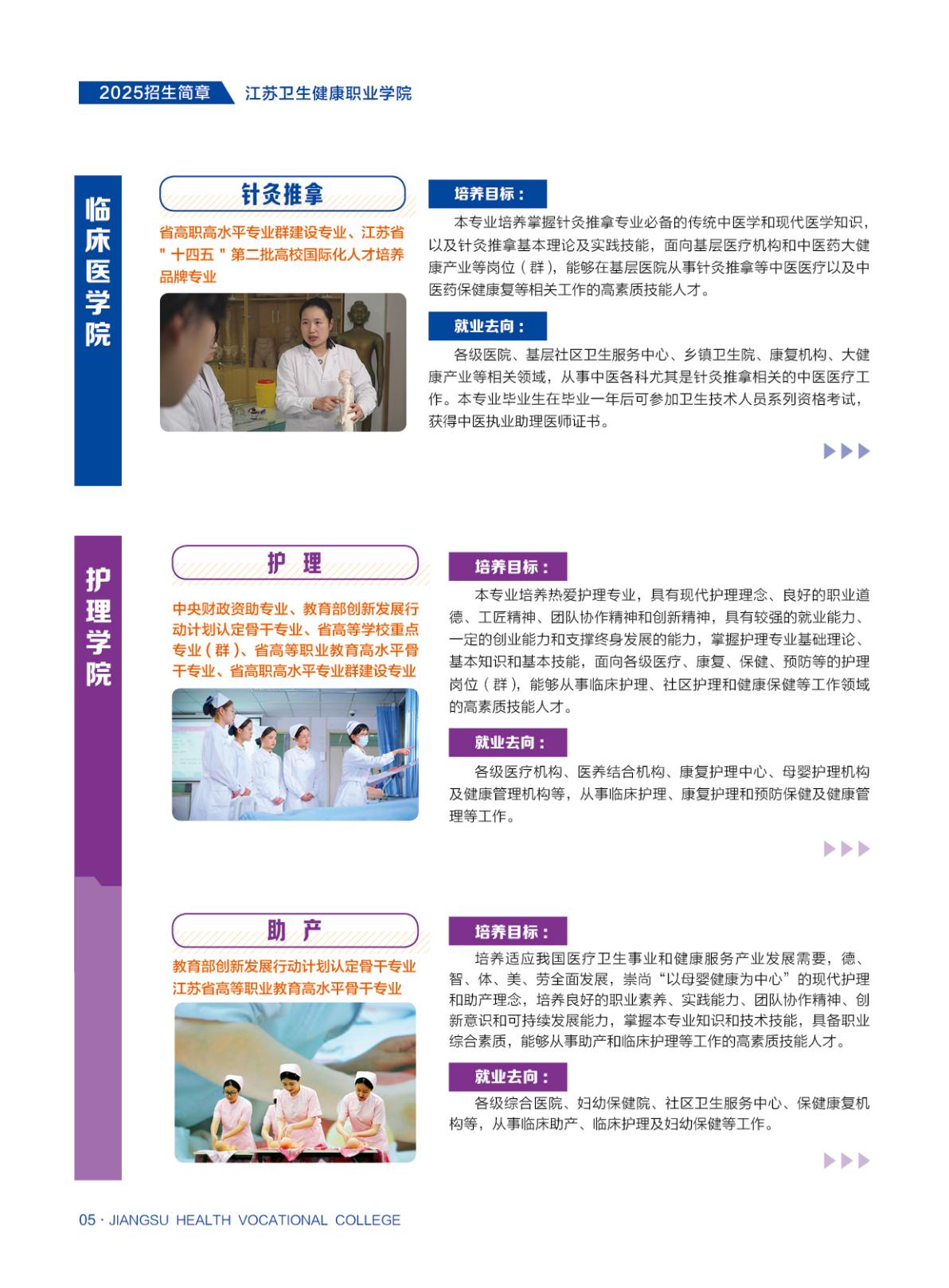 【普通高考】江苏卫生健康职业学院－2025年省外普通高考招生简章