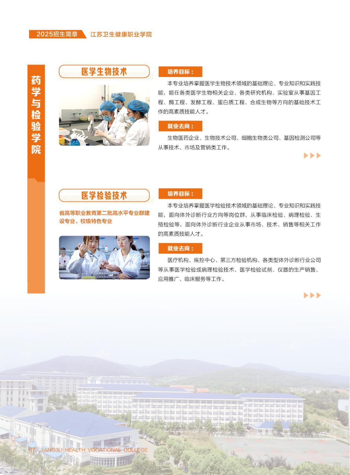 【普通高考】江苏卫生健康职业学院－2025年省外普通高考招生简章