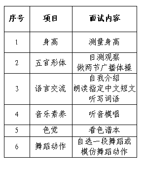 面试项目及内容