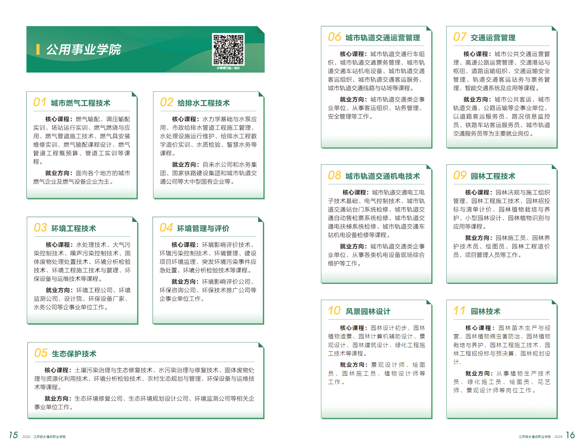 江苏城乡建设职业学院－2025年普高招生简章