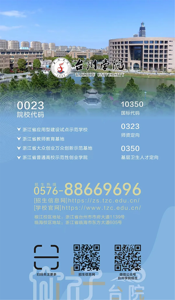 台州学院－2024年招生计划
