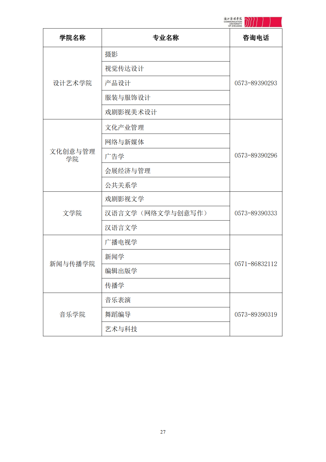 浙江传媒学院2024年本科招生简章