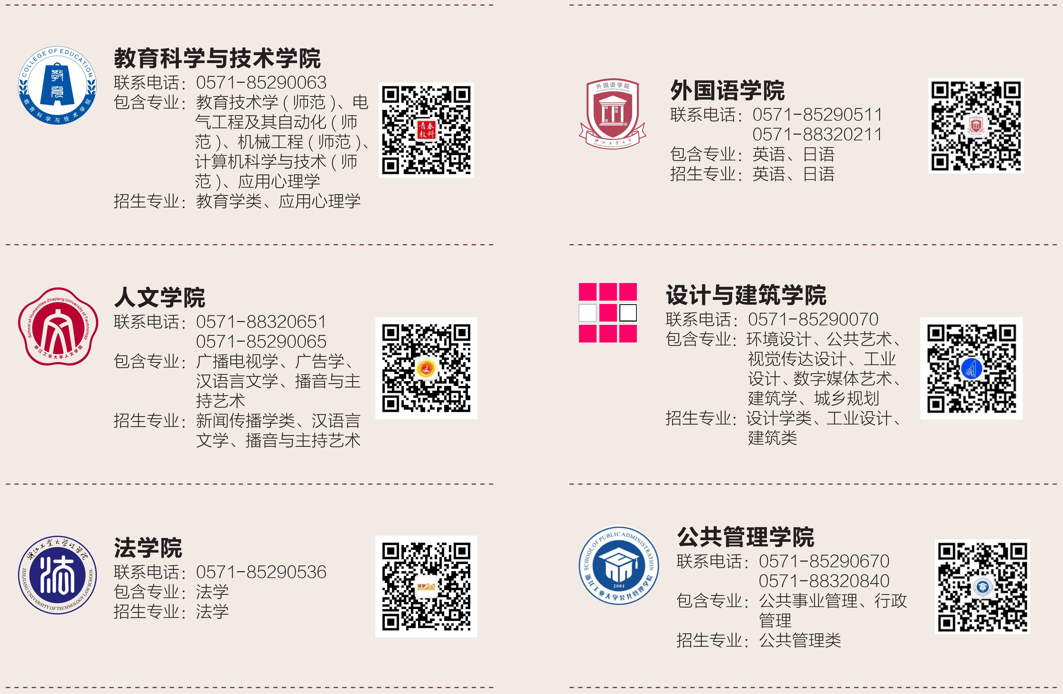 浙江工业大学本科院系设置纵览