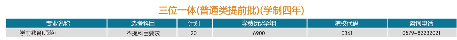 2025年浙江省“三位一体”综合评价招生计划