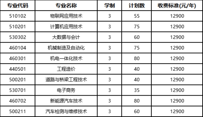 招生专业信息