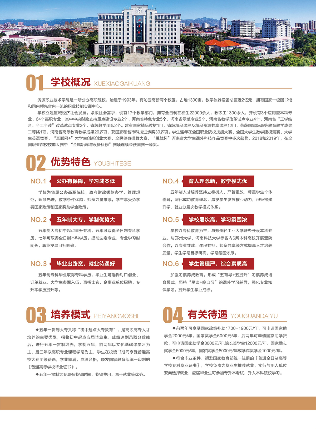 济源职业技术学院－2024年五年一贯制大专招生简章