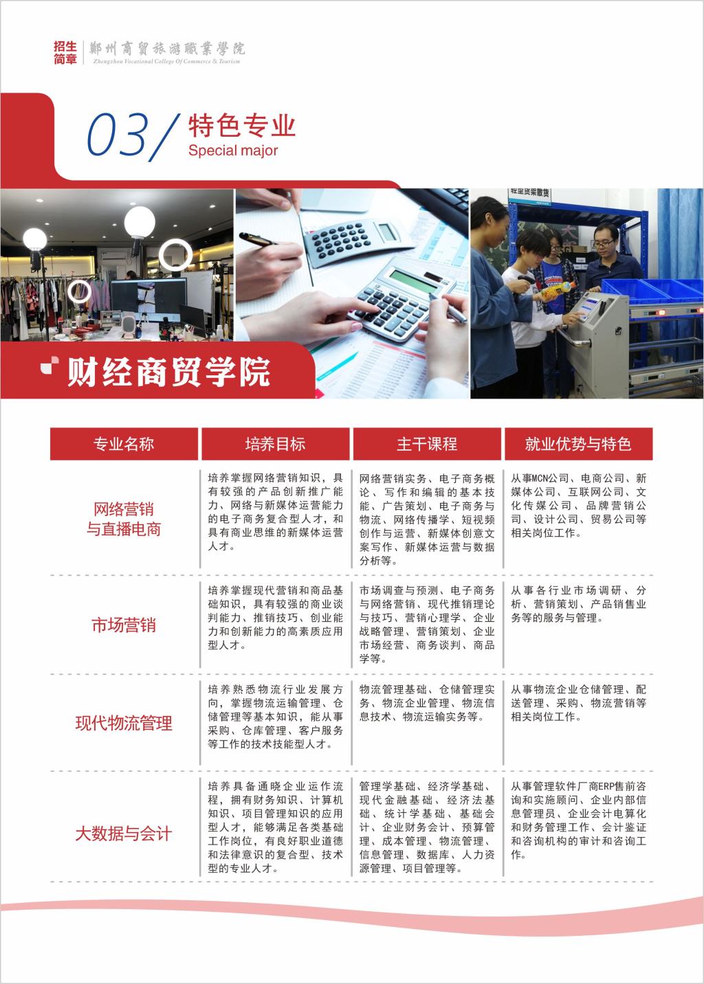 郑州商贸旅游职业学院－2024年招生简章