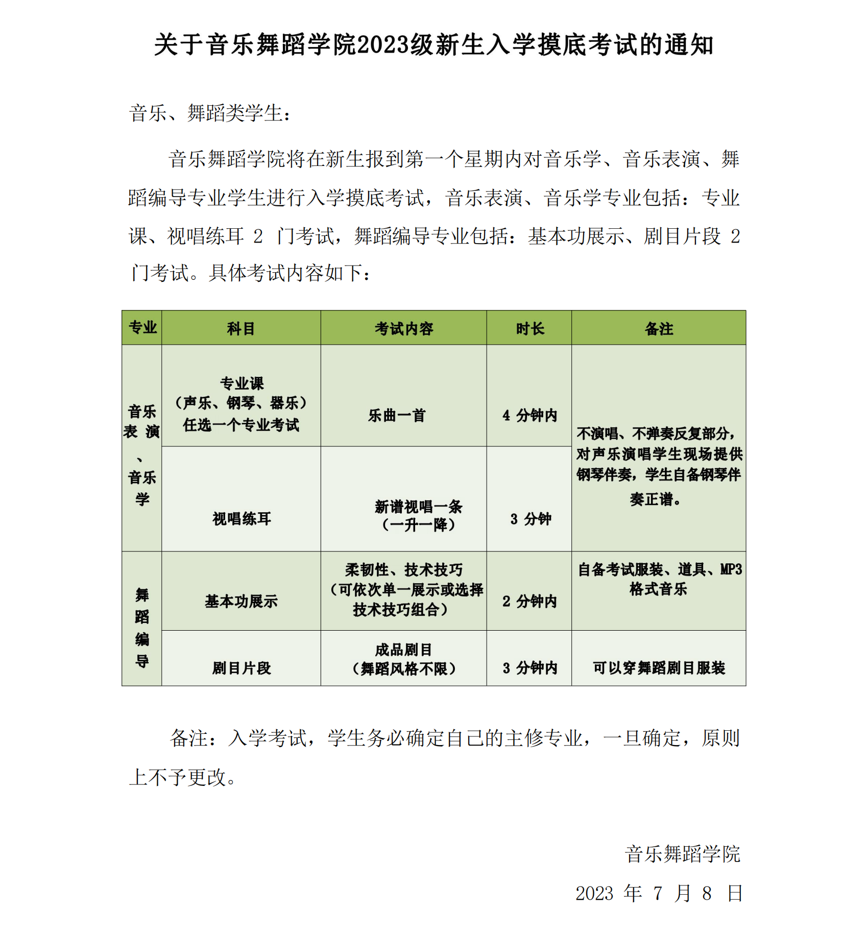 珠海科技学院2023年新生入学须知