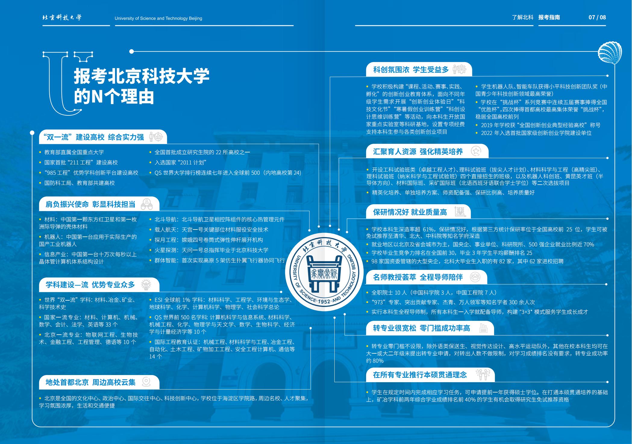 北京科技大学-2025年招生简章(2025招生指南)