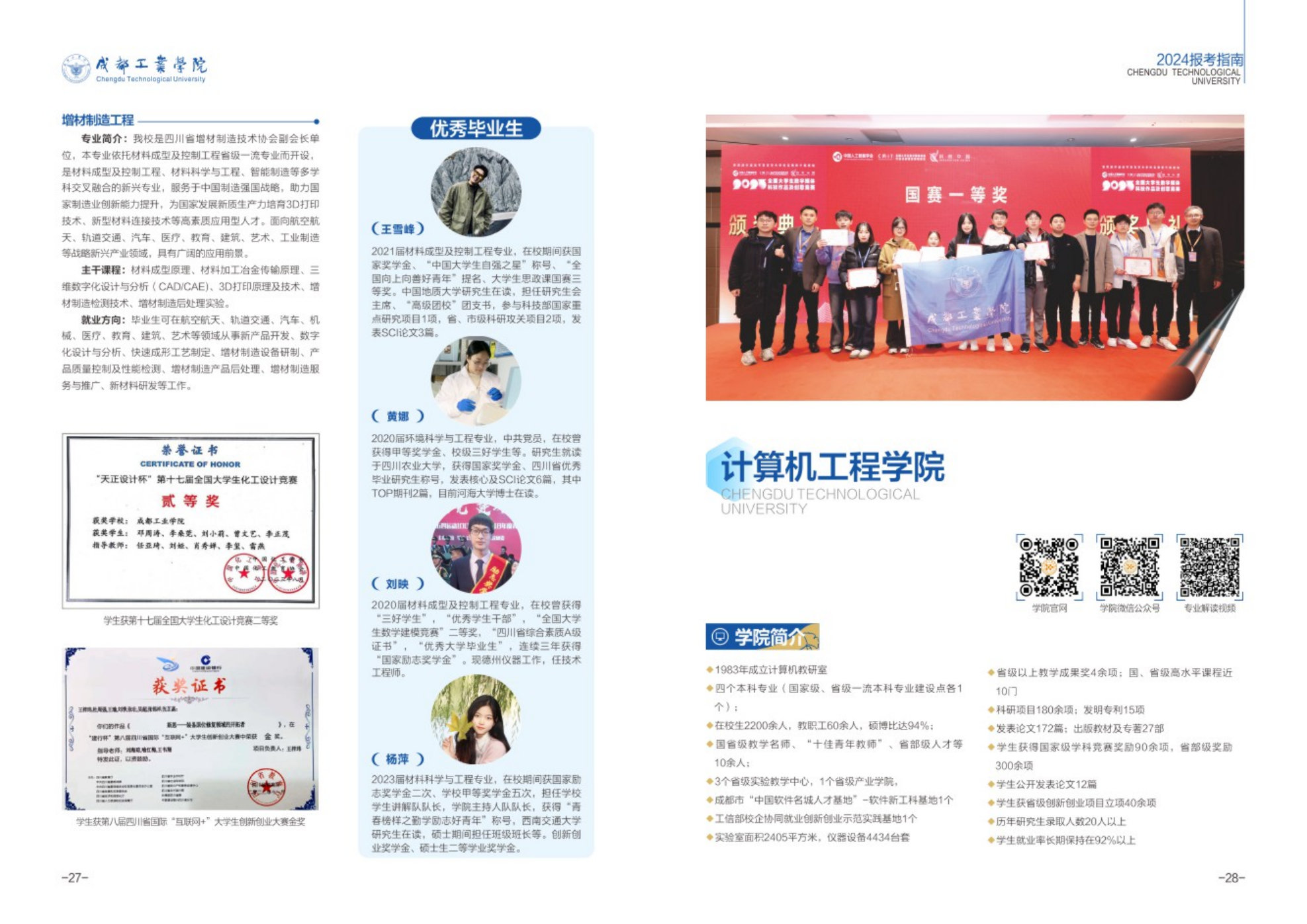 成都工业学院－2024年招生简章