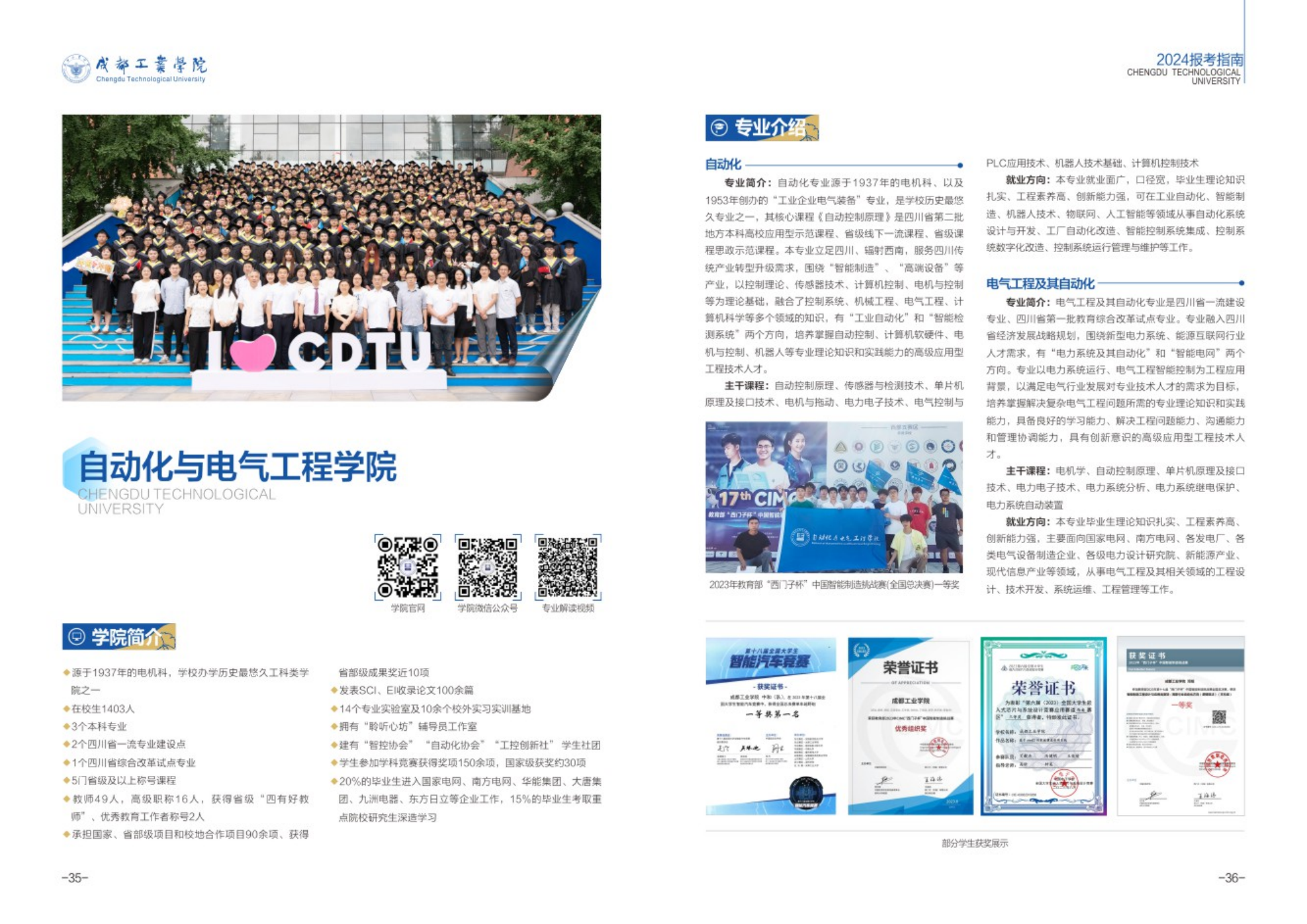 成都工业学院－2024年招生简章