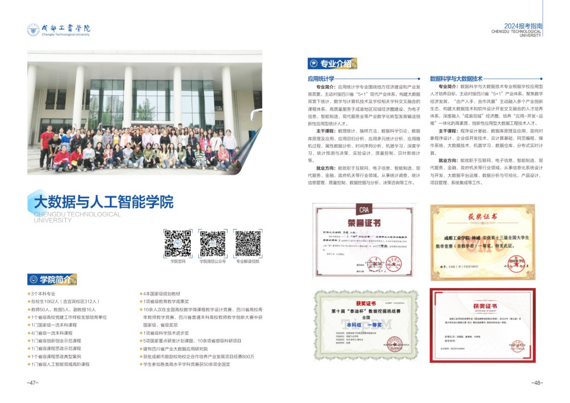 成都工业学院－2024年招生简章