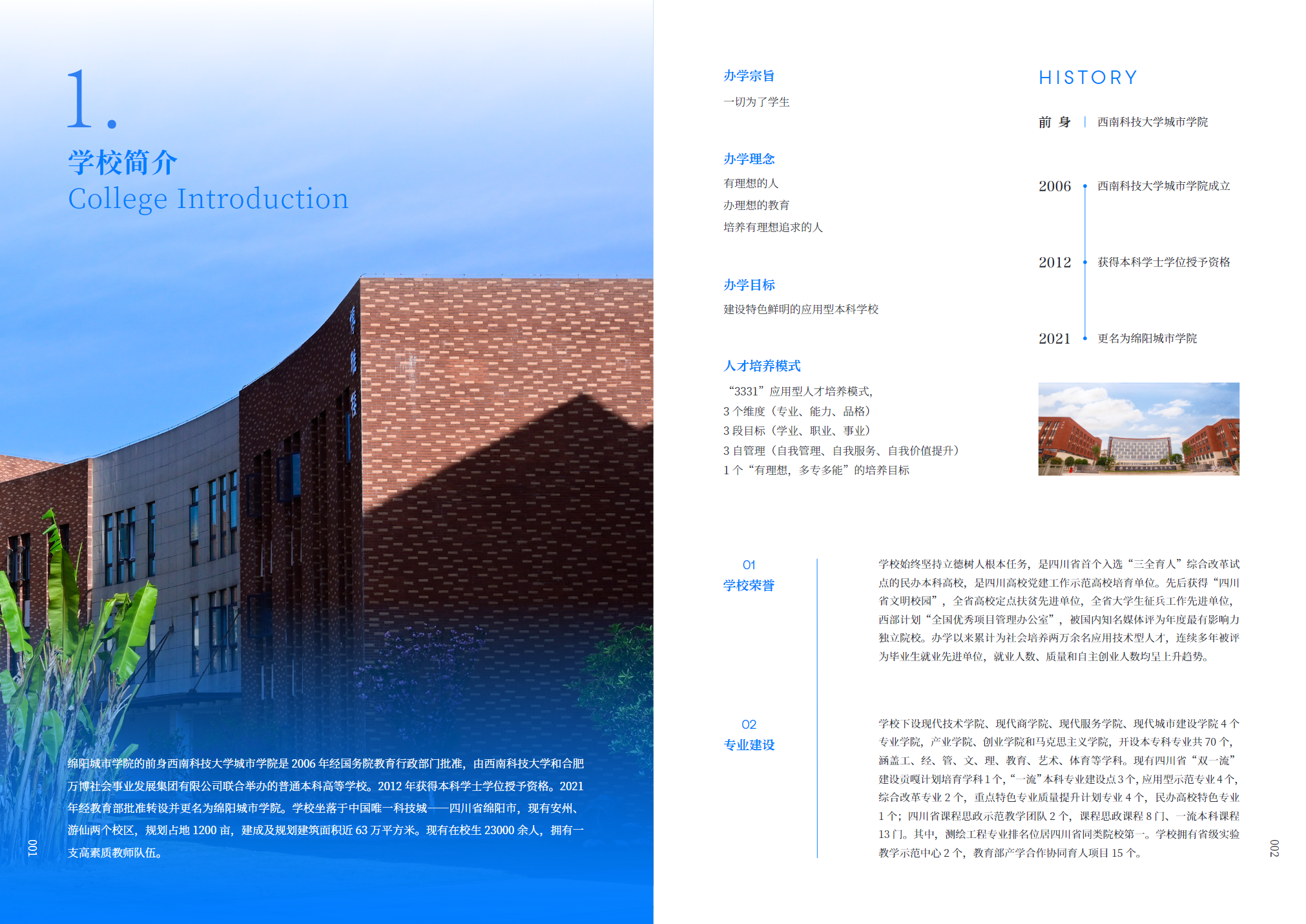 绵阳城市学院2024年招生简章