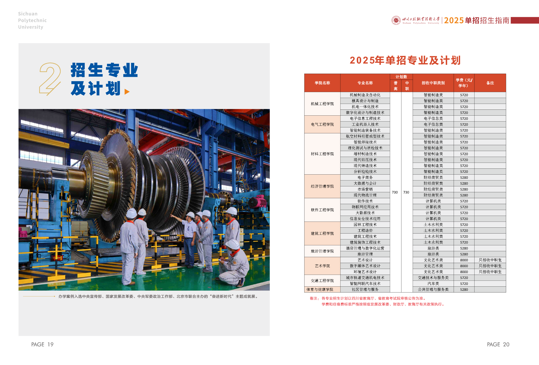 四川工程职业技术大学－2025年高职单招指南