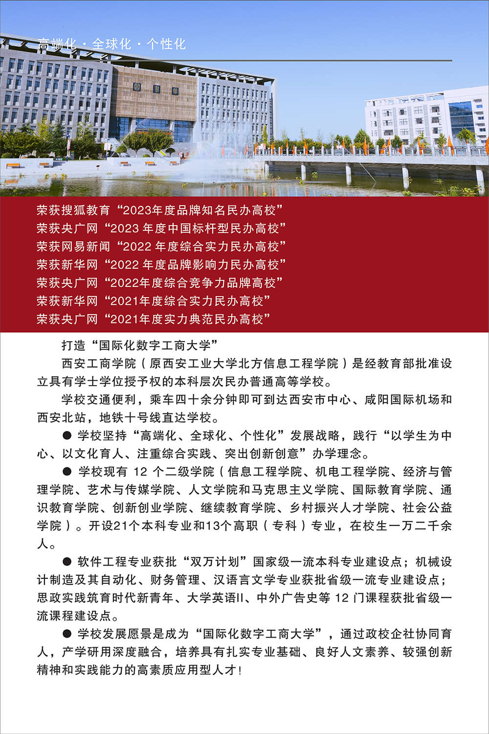 西安工商学院2024年报考指南